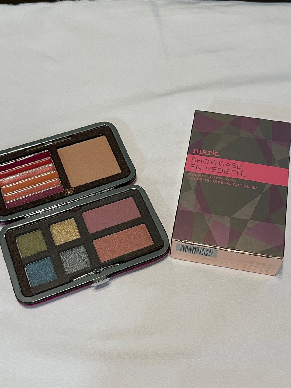mark. Eyeshadow & Cheek Palette — Plum, Pink, Olive, Blue, Gold